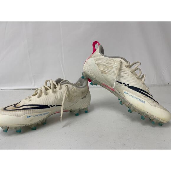 Nike Alpha Huarache 8 Pro Lacrosse Cleats Sail Hyper Pink Sz US 8 CW4439-116 - Picture 4 of 7